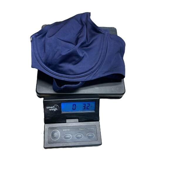 Breezies Womens Everyday Underwire Bra Size 38C Navy Blue No Padding - Picture 6 of 7